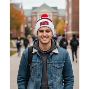 New Era NWT Houston Rockets White 2024 NBA City Edition Knit H-Town Youth Beanie